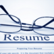 The top of an employment resume.